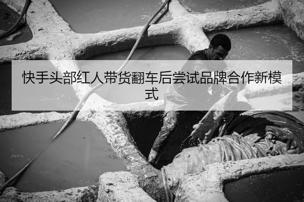快手头部红人带货翻车后尝试品牌合作新模式